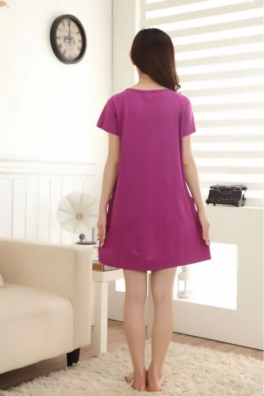 

2018 New autunm style Nightgown Nightdress pijama Ladies Sleepwear Women nightwear AZ817