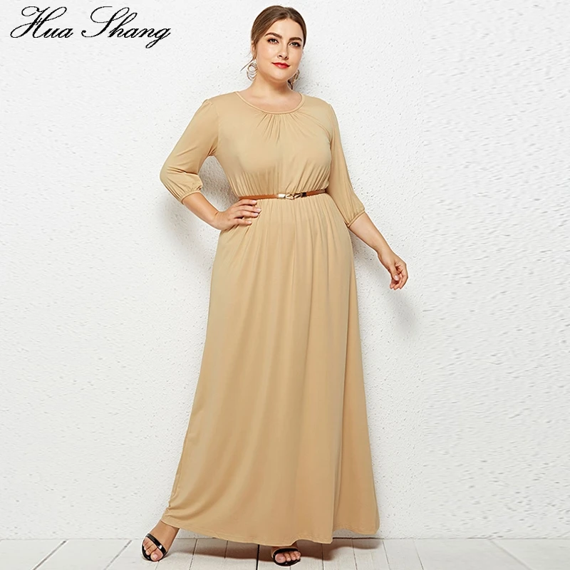 Осенне зимнее длинное платье макси женское 2019 модное однотонное с коротким