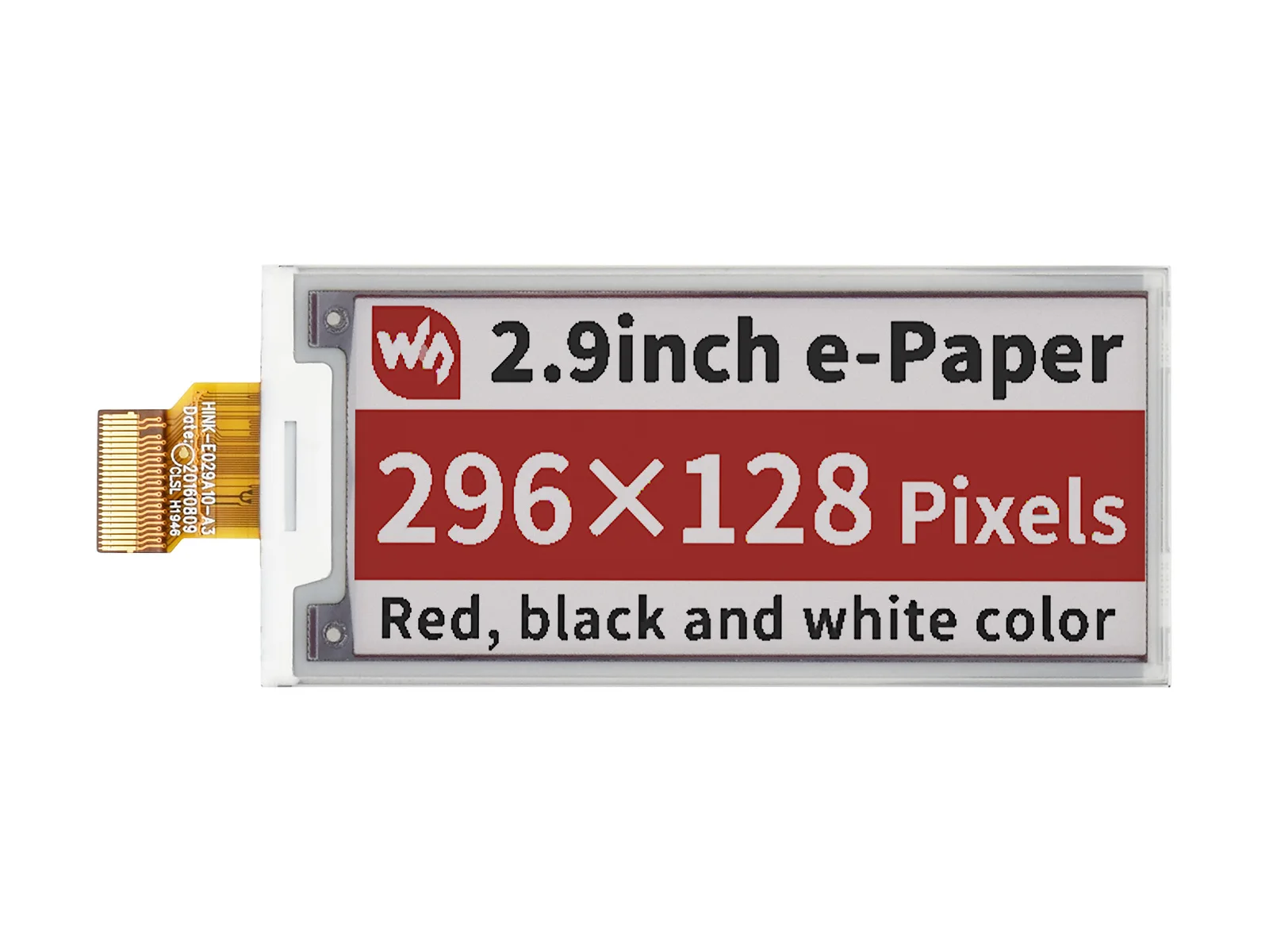 Waveshare 2 9 дюймовый E Ink сырьевой дисплей красный черный белый трехцветный paper SPI
