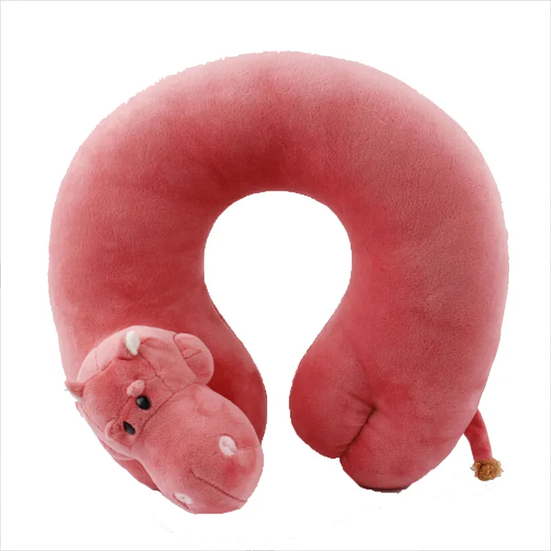 Новинка 2020 дорожная подушка для шеи с милым животным мягкая U-образная из пены