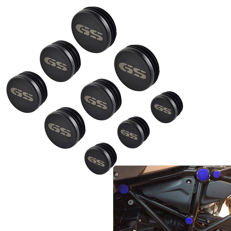 

9Pcs Frame Hole Caps Cover Plug Set for Bmw R1200Gs R1200 Gs Adventure 2017-2019