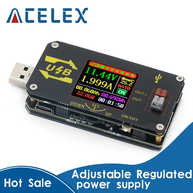 XY UDP цифровой USB DC преобразователь CC CV 0 6 30V 5V 9V 12V 24V 2A 15 Вт Мощность модуль для