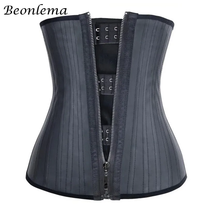 

Beonlema 25 Steel Bone Waist trainer Stomach Slimming Belt Modeling Straps Corset Latex Waist Cincher Body Shaper Faja Reductora