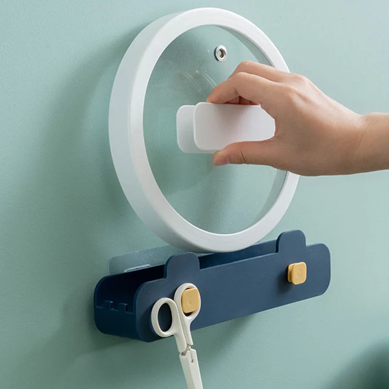 

Стеллаж для кастрюль, кухонная настенная многофункциональная стойка для разделочной доски, стеллаж для хранения разделочной доски, органайзер для ванной комнаты