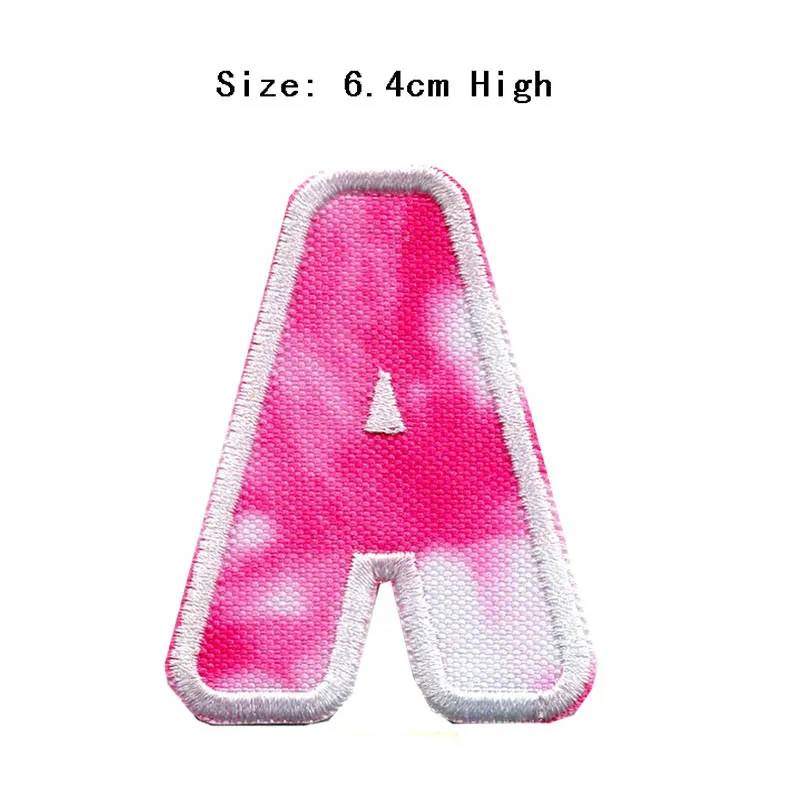 Новое поступление 2022 розовые 3D Строительные 26-буквенные вышитые нашивки с