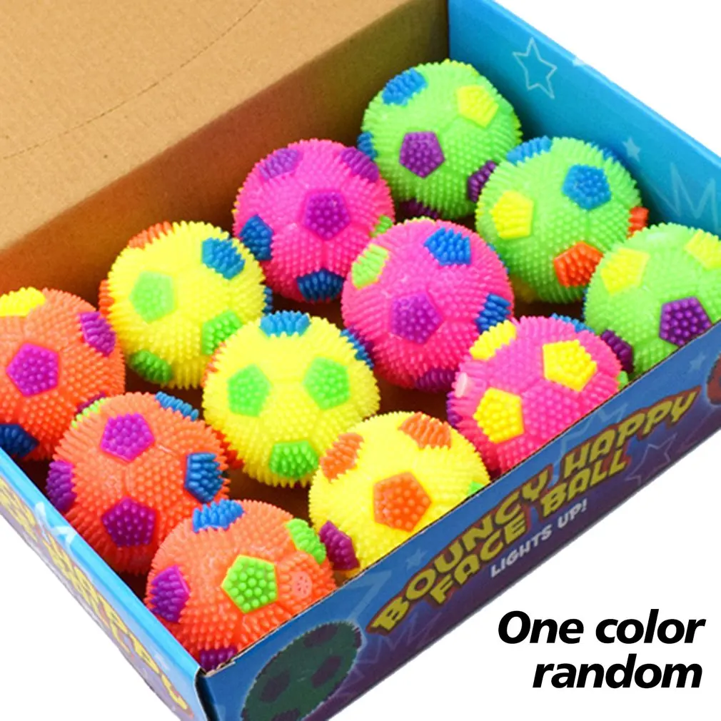 

Pet Glowing Audible Ball Color Random Pet Toy 6.5Cm Luminous Sound Ball Pvc Toy Training Dog Molar Dog Biting Ball