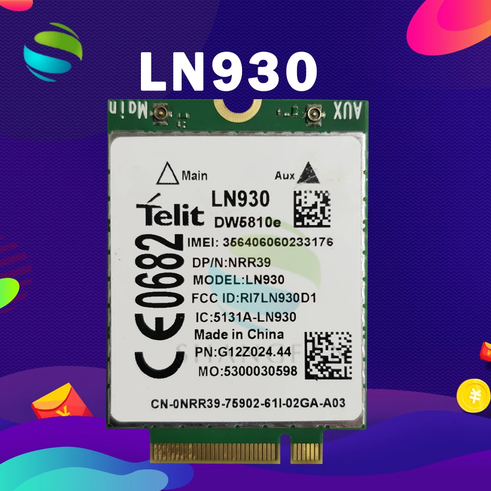 LN930 DW5810e NRR39 CN-OTWH3N 4G LTE/DC-HSPA NGFF M.2 WLAN CARD беспроводная сетевая карта | Компьютеры и офис