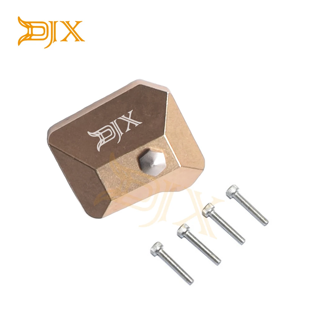 DJX латунная Передняя и задняя универсальная ось наружная крышка Накладка для 1/10 RC