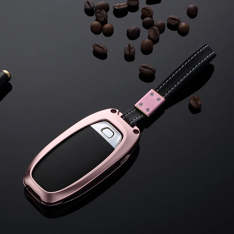 Алюминиевый сплав автомобильный умный чехол для ключей Audi A1 A3 A4 A5 A6 A7 A8 Quattro Q3 Q5 Q7