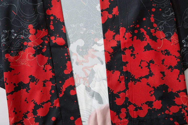 2020 Japanese Style Casual Kimono Streetwear Men Women Fashion Cardigan Japan Harajuku Anime Thin Robe Clothes | Тематическая