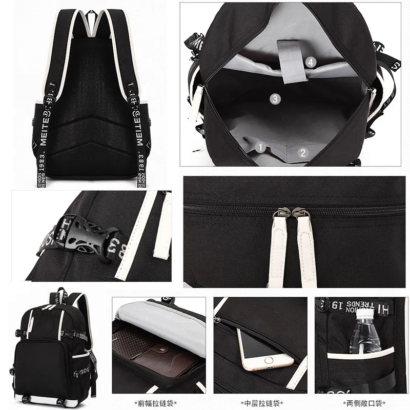 Нирвана рок группа рюкзак студенческий школьный ноутбук досуг ежедневный | Багаж