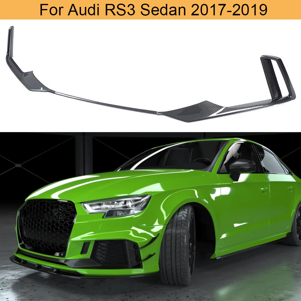 

Карбоновые накладки на передний бампер для Audi RS3 Sedan 2017 2018 2019