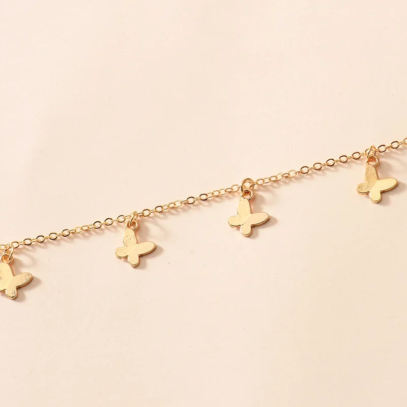 Женское Ожерелье-бабочка 1 шт. изящное колье до ключиц в виде животного из золота