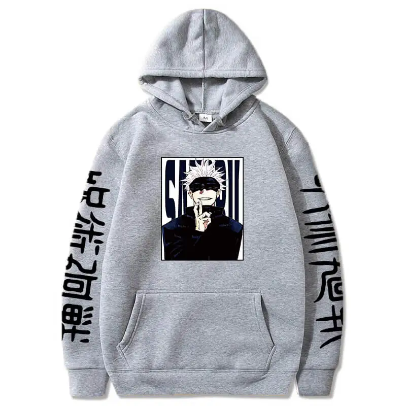 Jujutsu Kaisen Hoodies Anime Harajuku Satoru Gojo Graphic Men/Women Sweatshirts Pullovers Casual Long Sleeves Streetwear Tops