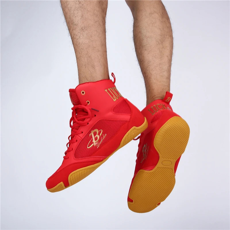 Боксерская обувь для мужчин и женщин размера плюс европейские размеры 35-46