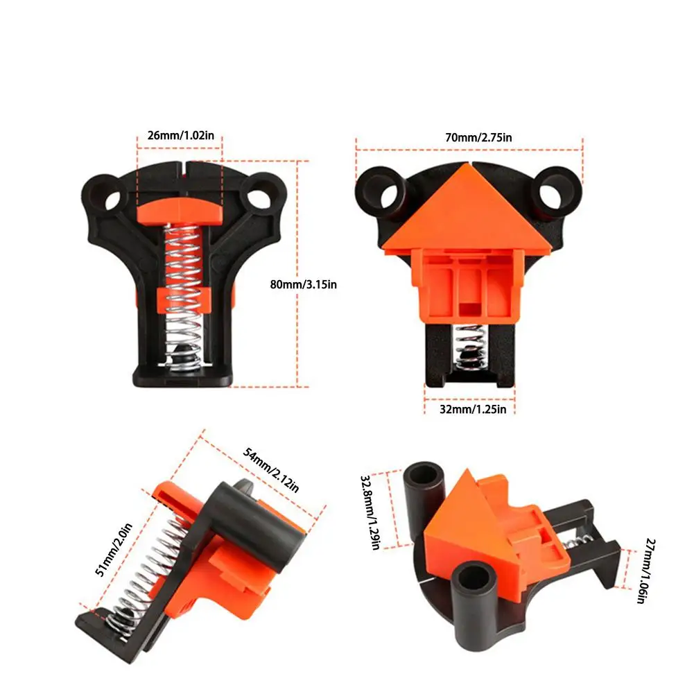 

60/90/120 Degree Angle Clamps Right Angle Fixer Clip Woodworking Hand Fixing Clips Picture Frame Corner Clip Positioning Tools