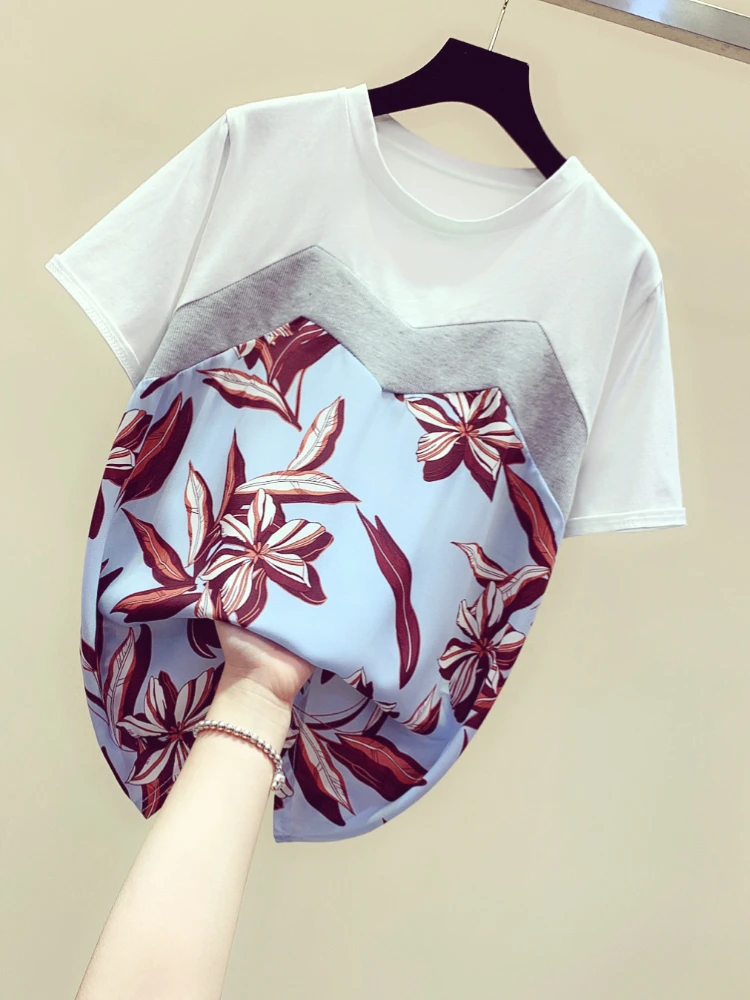 Новинка лета 2021 свободная футболка для отдыха в Корейском стиле женские футболки