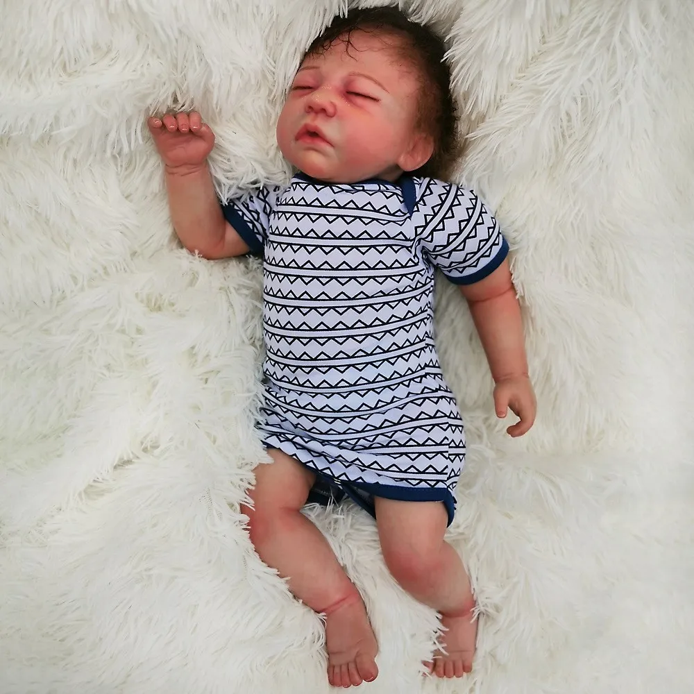 Reborn BabyDoll 20 дюймов реалистичные куклы для новорожденных, реалистичные куклы для новорожденных, силиконовые куклы ручной работы для детей, подарок для детей