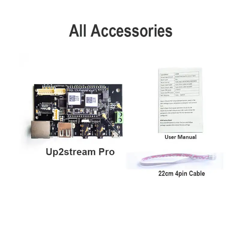 Up2Stream Pro WiFi и Bluetooth 5 0 HiFi плата аудиоресивера с spotify airplay dlna интернет радио потоковая