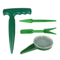 sowing seed dispenser hand tool 4 pcs handheld adjustable seed planter sowing seeder tool kit for small seeds of flowers vegetab