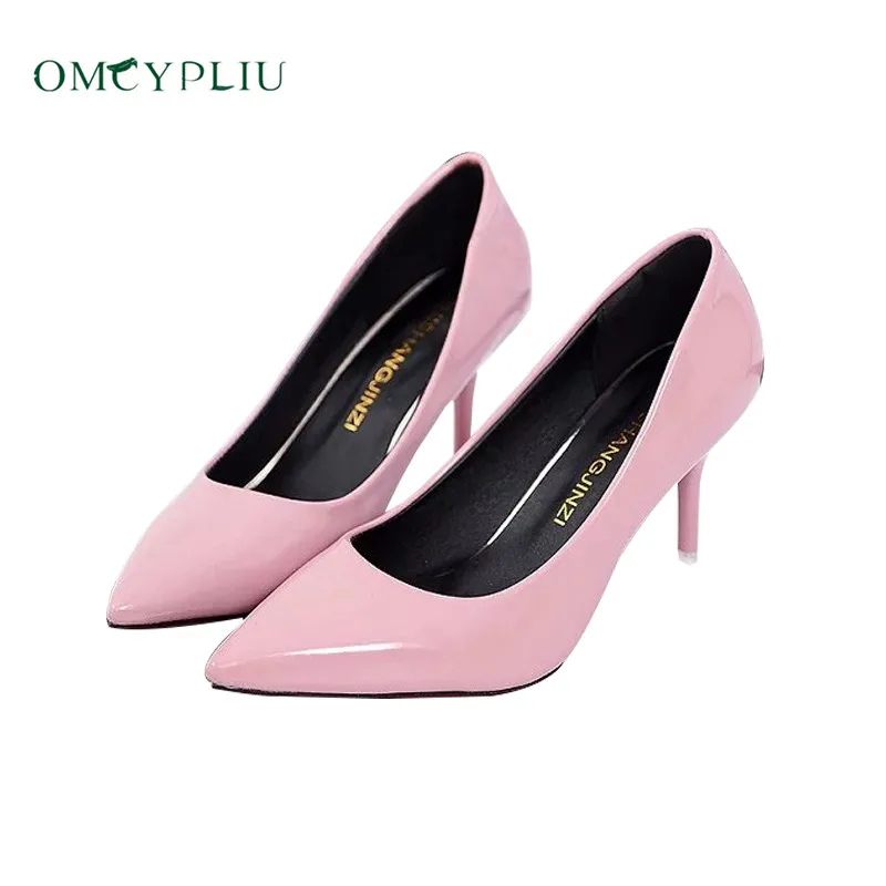 Туфли лодочки женские на высоком каблуке заостренный носок модная брендовая