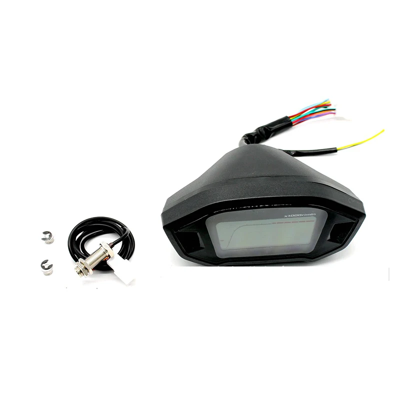 

13000rpm LCD Digital Display Gauge Waterproof RPM Speed Meter Instrument For Motorcycle Speedometer Odometer 2-4 Cylinders Meter