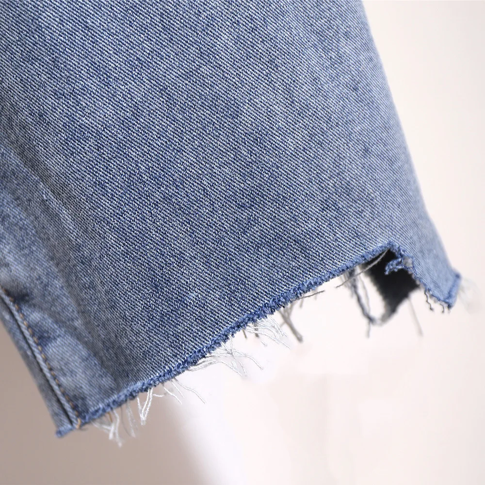 Новинка Сезон весна осень Размера плюс джинсы для женщин женские босоножки