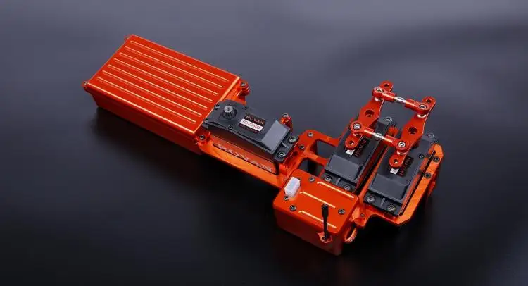 CNC точность обработки все металлические двойные сервоприводы электронное оборудование отсек для LOSI 5IVE-T км X2 ROFUN Rovan LT