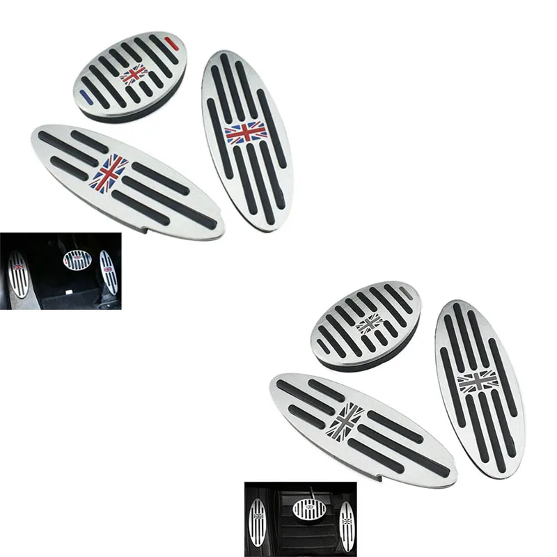 

Aluminum Alloy Car Fuel Clutch Brake Foot Pedal Sticker for BMW Mini Cooper JCW S R55 R56 R60 R61 F54 F55