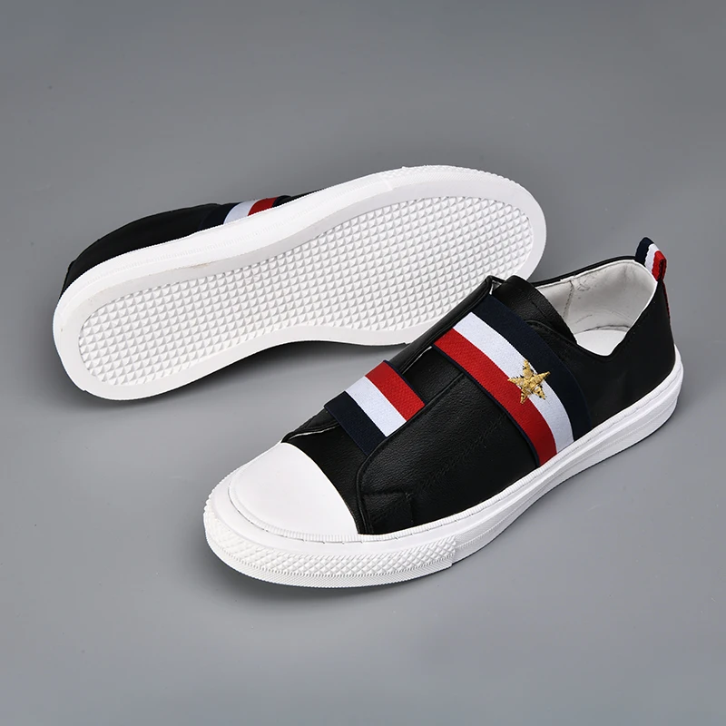 

Кроссовки мужские кожаные, Повседневная модная Уличная обувь для отдыха, летние