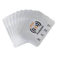 10pcs anti theft for rfid credit card protector blocking cardholder sleeve skin case covers protection bank card case new hot