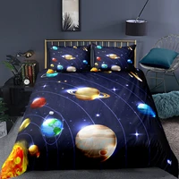 galaxy bedding set colorful space duvet cover set universe nebula night starry sky luxury soft for kids boys comforter cover