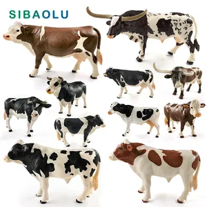 Имитация коровы, бык для фермы, Мул, фигурка животного, домашний декор сделай сам, современные аксессуары для миниатюрное украшение для сада в виде Феи