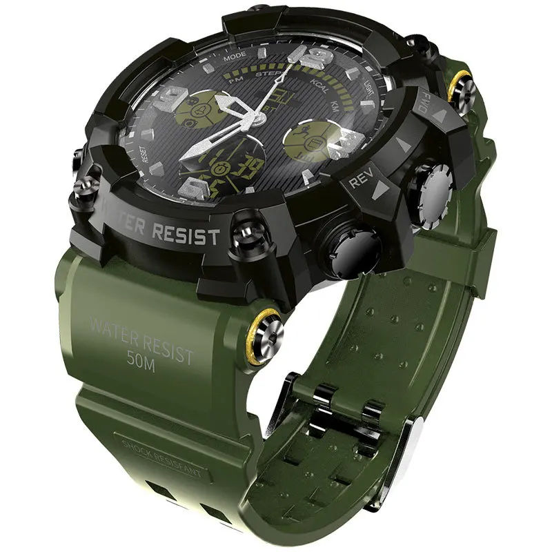 New Men's Quartz Outdoor Sports Watch Support Mobile Phone Bluetooth Pedometer Christmas Gift Birthday Gift - Цвет: 2