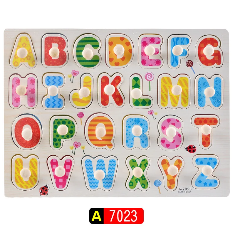 Детские деревянные головоломки Монтессори доски для захвата рук детский