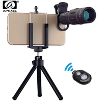 apexel 18x telescope zoom lens monocular mobile phone camera lens for iphone samsung smartphones for camping hunting sports