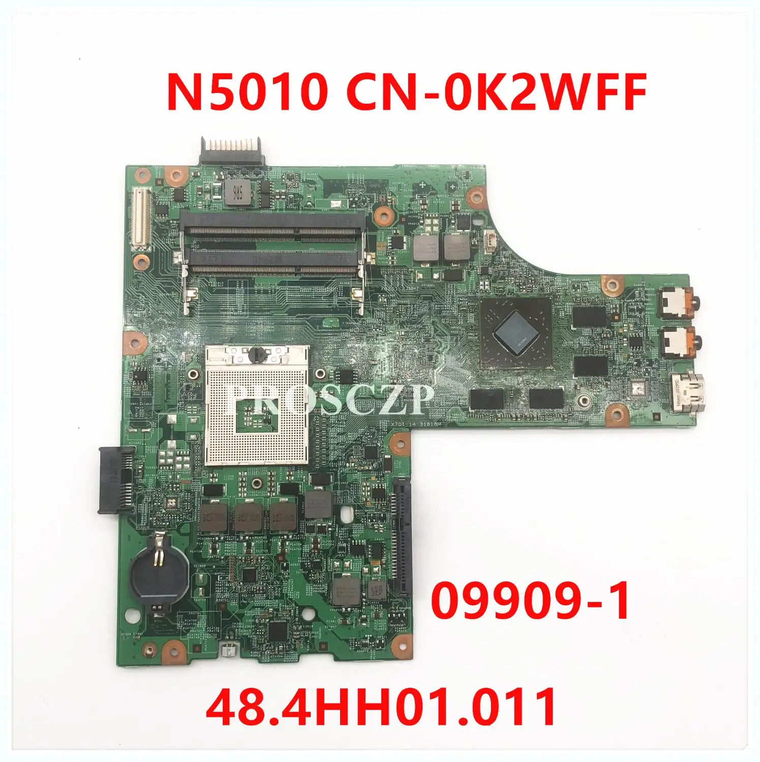 CN-0K2WFF 0K2WFF K2WFF материнская плата для ноутбука Dell 15R N5010 48.4HH01.011 HM57 DH4650 DDR3 100% Исправная
