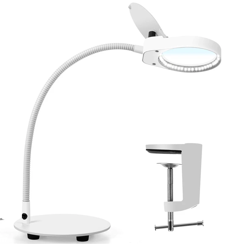 2 в 1 ультра яркий светодиодный затемнения увеличительная лампа & зажим 3X10X 8X15X