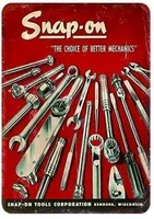 metal wall sign snap on auto repair factory hardware store wrench tool wall art decoration retro square metal sign 8x12 inch