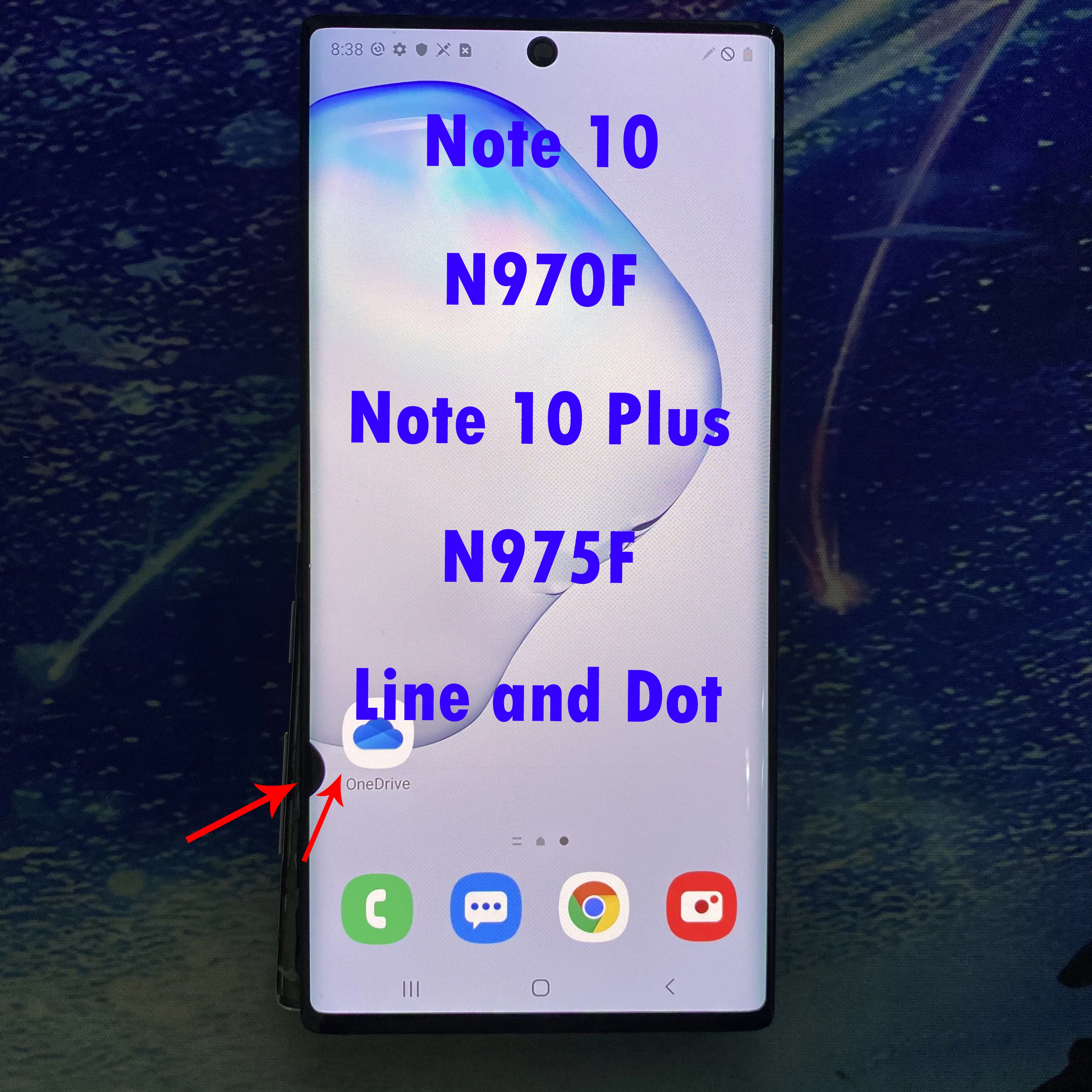Оригинальный дефектный точечный провод для Samsung Galaxy Note 10 N970F ЖК-дисплей сенсорный