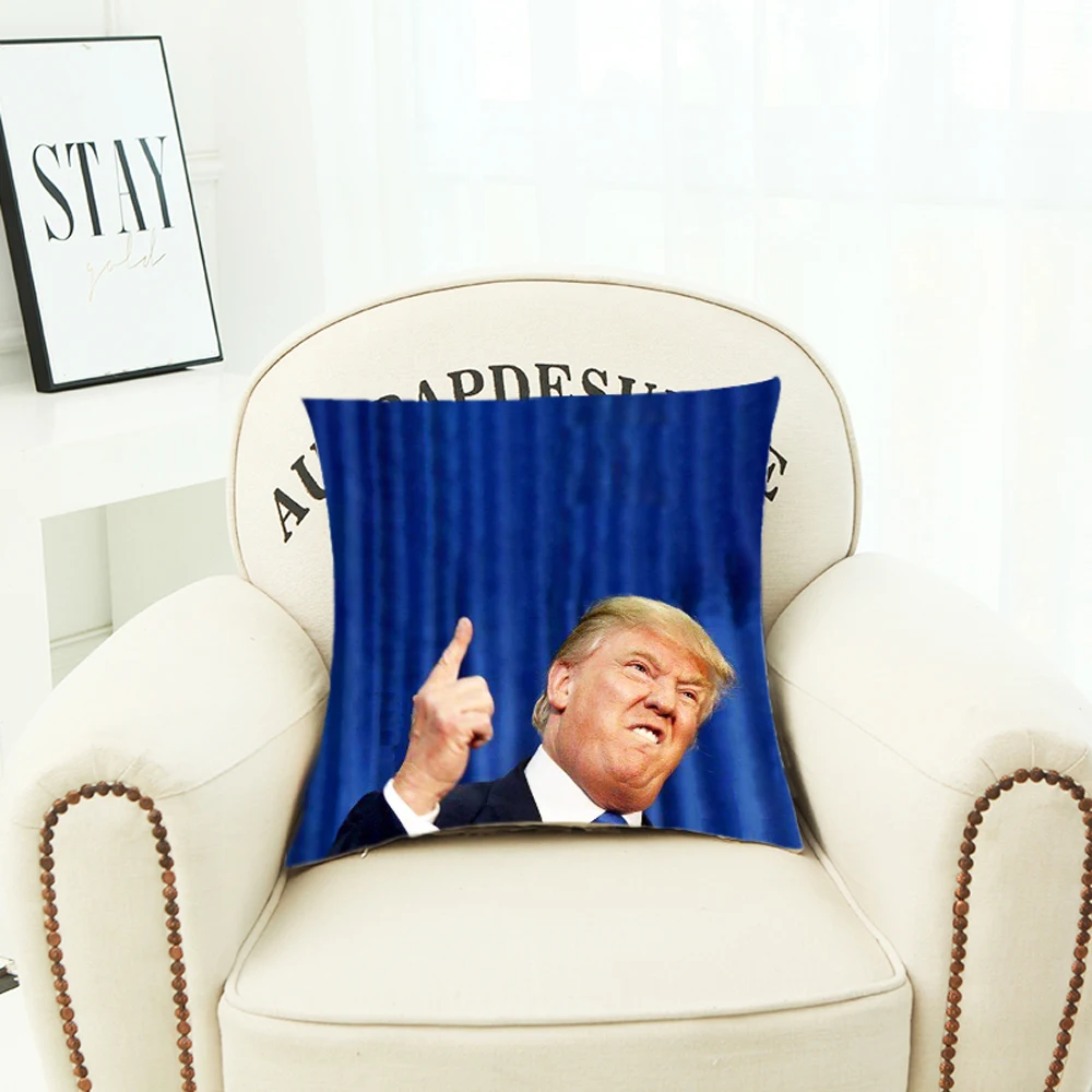 Дональд Джон Трамп портретный чехол для подушки из полиэстера американский
