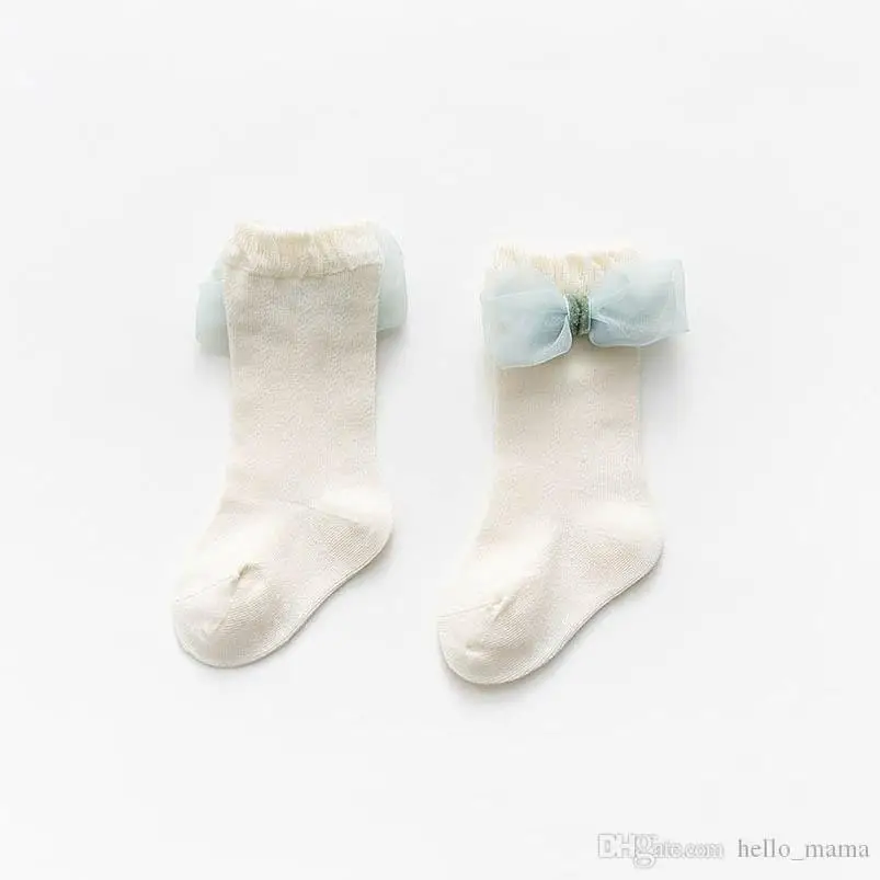 

Newborn Socks Baby Socks Lace Bowknot Girls Socks Cotton Infant Clothes Spring Summer Cute Princess Baby Accessories 0-3Y