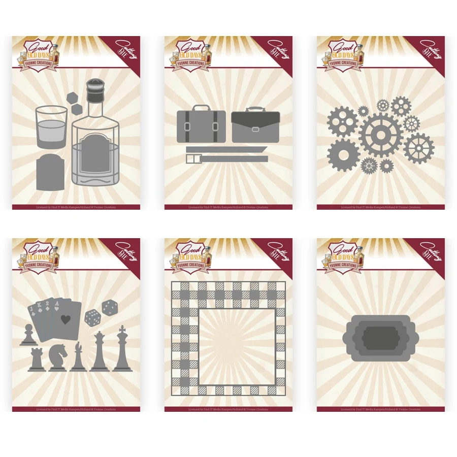 

Металлические Вырубные штампы LLove CCraft для хороших старых дней, для скрапбукинга, бумаги, ножа, формы, лезвие, перфоратор, трафареты, штампы