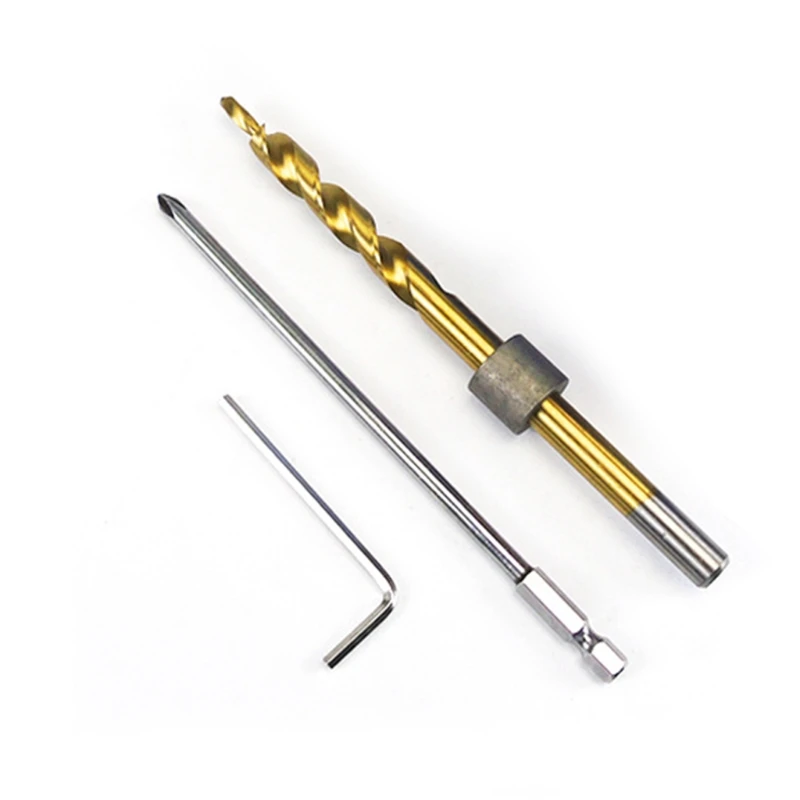 

157A Woodworking Hole Drilling Kit Oblique Drill Guide Set Positioner Locator Tool