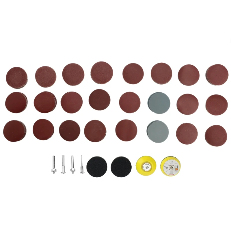 

New-240Pcs 2Inch Sanding Discs Pad Kit For Drill Grinder Tools With 2Pcs Backer Plate, Sanding Pads Includes 80-3000 Grit