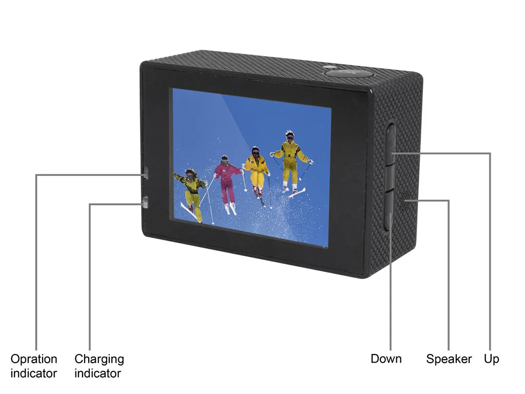 OnReal X2KS+ Hi3559V100 чип+ sony IMX377+ 7G+ WI-FI 1050mAh 6-axis Противоударная 12MP настоящий 4K Экшн-камера