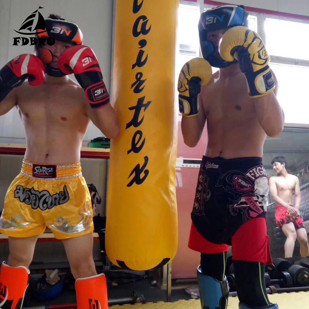 Фдбро высокое качество ПУ кожа бокса ММА щитки лодыжки протектор Муай Тай