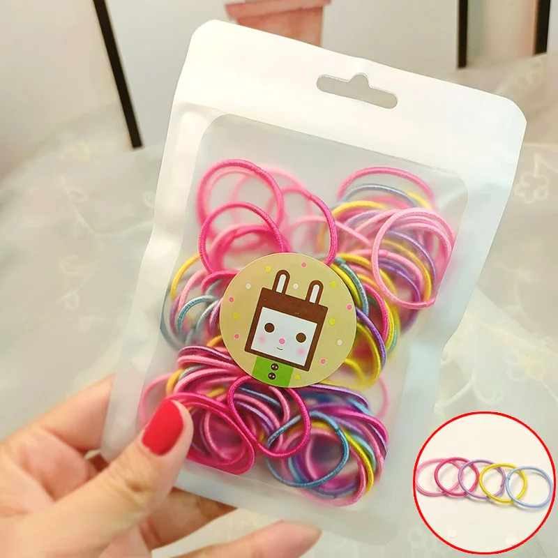 Детские эластичные резинки для волос конский хвост милые аксессуары девочек