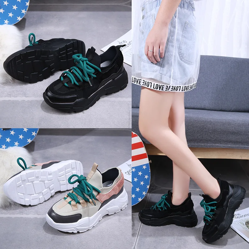 2018 весенне-осенняя женская повседневная обувь Удобная на платформе Женские