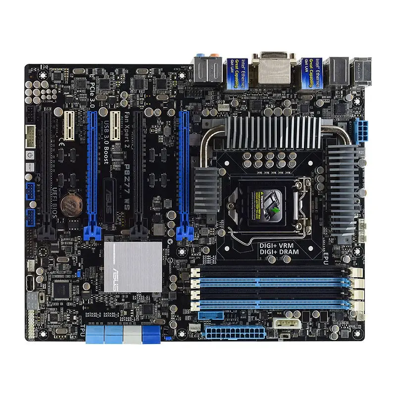 asus p8z77 ws lga1155 intel z77 gaming pc motherboard ddr3 32g 4×pci e x16 usb3 0 sata3 xeon e3 1280 v2 core i7 3770k 2600k cpus free global ship